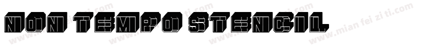 non tempo stencil字体转换